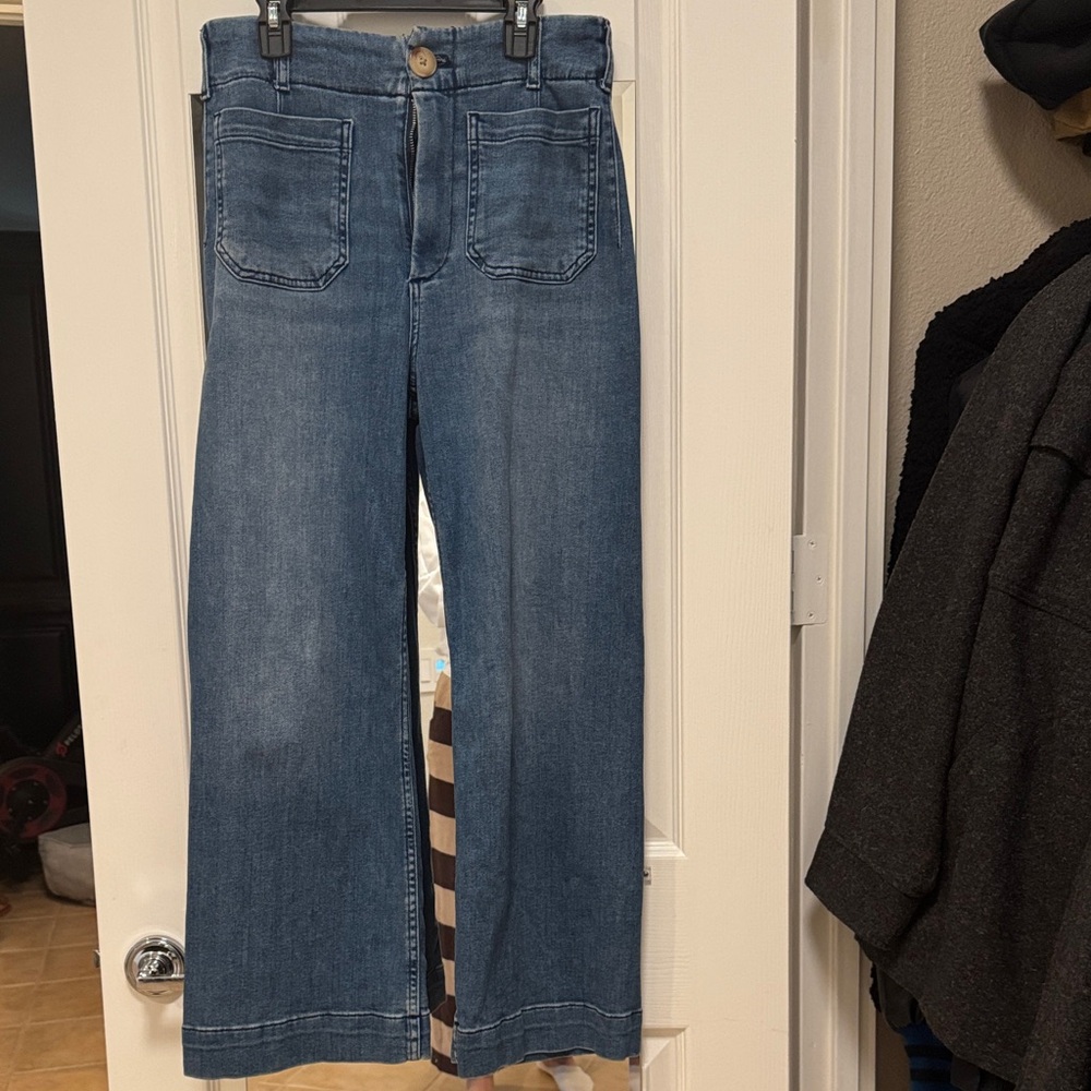 Anthropologie Denim Blue Flare Jeans